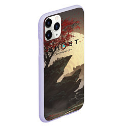 Чехол iPhone 11 Pro матовый Ghost of Tsushima, цвет: 3D-светло-сиреневый — фото 2