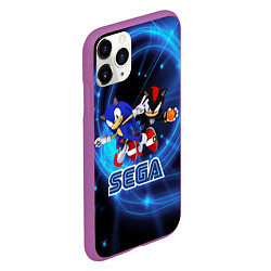 Чехол iPhone 11 Pro матовый Sonic SEGA, цвет: 3D-фиолетовый — фото 2