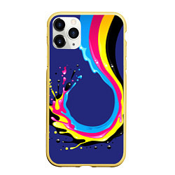 Чехол iPhone 11 Pro матовый SMYK, цвет: 3D-желтый