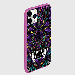 Чехол iPhone 11 Pro матовый Царь Зверей, цвет: 3D-фиолетовый — фото 2