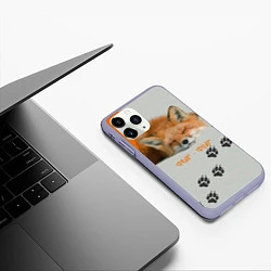 Чехол iPhone 11 Pro матовый Фыр-Фыр, цвет: 3D-светло-сиреневый — фото 2