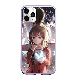 Чехол iPhone 11 Pro матовый Город в котором меня нет, цвет: 3D-светло-сиреневый