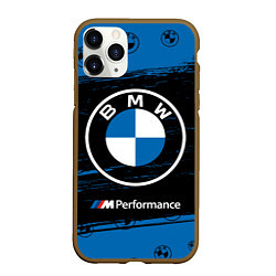 Чехол iPhone 11 Pro матовый BMW БМВ, цвет: 3D-коричневый
