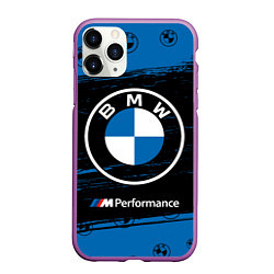 Чехол iPhone 11 Pro матовый BMW БМВ, цвет: 3D-фиолетовый