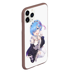 Чехол iPhone 11 Pro матовый Re:Zero, цвет: 3D-коричневый — фото 2