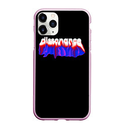 Чехол iPhone 11 Pro матовый Dissonance, цвет: 3D-розовый