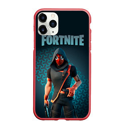 Чехол iPhone 11 Pro матовый Street Serpent Fortnite, цвет: 3D-красный