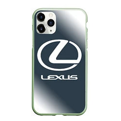 Чехол iPhone 11 Pro матовый LEXUS ЛЕКСУС, цвет: 3D-салатовый