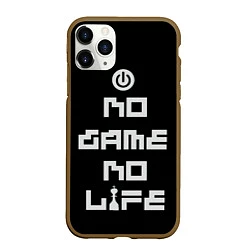 Чехол iPhone 11 Pro матовый NO GAME NO LIFE, цвет: 3D-коричневый