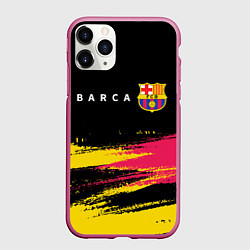 Чехол iPhone 11 Pro матовый BARCELONA БАРСЕЛОНА, цвет: 3D-малиновый