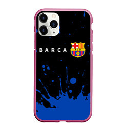 Чехол iPhone 11 Pro матовый BARCELONA БАРСЕЛОНА, цвет: 3D-малиновый