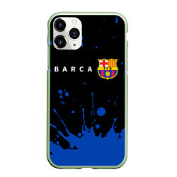 Чехол iPhone 11 Pro матовый BARCELONA БАРСЕЛОНА, цвет: 3D-салатовый