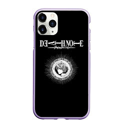 Чехол iPhone 11 Pro матовый Death Note, цвет: 3D-светло-сиреневый