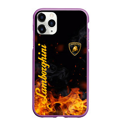 Чехол iPhone 11 Pro матовый LAMBORGHINI