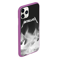 Чехол iPhone 11 Pro матовый METALLICA МЕТАЛЛИКА, цвет: 3D-фиолетовый — фото 2