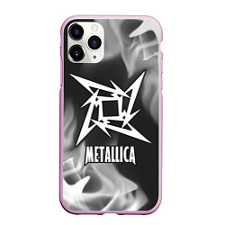 Чехол iPhone 11 Pro матовый METALLICA МЕТАЛЛИКА, цвет: 3D-розовый