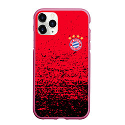 Чехол iPhone 11 Pro матовый BAYERN MUNCHEN, цвет: 3D-малиновый