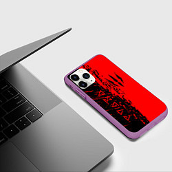 Чехол iPhone 11 Pro матовый ВЕДЬМАК, цвет: 3D-фиолетовый — фото 2