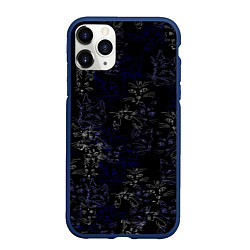 Чехол iPhone 11 Pro матовый Ночные кошечки, цвет: 3D-тёмно-синий