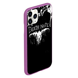 Чехол iPhone 11 Pro матовый Death Note, цвет: 3D-фиолетовый — фото 2