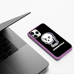 Чехол iPhone 11 Pro матовый UNDERTALE, цвет: 3D-фиолетовый — фото 2