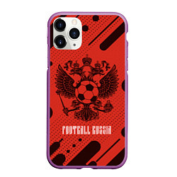 Чехол iPhone 11 Pro матовый FOOTBALL RUSSIA Футбол