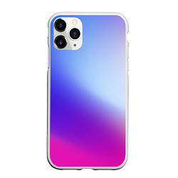 Чехол iPhone 11 Pro матовый Градиент Облаков, цвет: 3D-белый