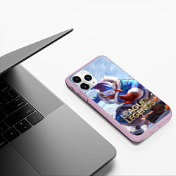 Чехол iPhone 11 Pro матовый League of Legends МАСТЕР ЙИ, цвет: 3D-розовый — фото 2