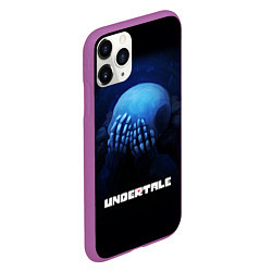 Чехол iPhone 11 Pro матовый UNDERTALE, цвет: 3D-фиолетовый — фото 2