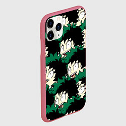 Чехол iPhone 11 Pro матовый МИДОРИА, цвет: 3D-малиновый — фото 2