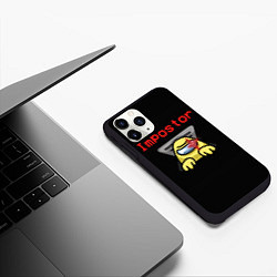 Чехол iPhone 11 Pro матовый Among Us, цвет: 3D-черный — фото 2