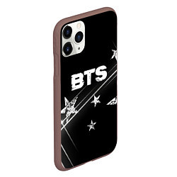 Чехол iPhone 11 Pro матовый BTS бойбенд Stars, цвет: 3D-коричневый — фото 2