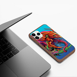 Чехол iPhone 11 Pro матовый HyperBeast, цвет: 3D-коричневый — фото 2