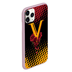 Чехол iPhone 11 Pro матовый CYBERPUNK 2077 VALENTINO, цвет: 3D-розовый — фото 2