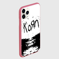 Чехол iPhone 11 Pro матовый Korn, цвет: 3D-малиновый — фото 2