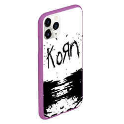 Чехол iPhone 11 Pro матовый Korn, цвет: 3D-фиолетовый — фото 2