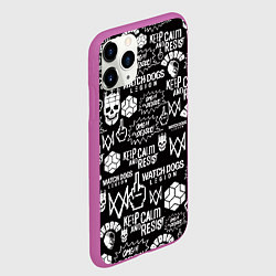 Чехол iPhone 11 Pro матовый WATCH DOGS LEGION, цвет: 3D-фиолетовый — фото 2