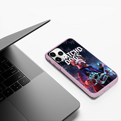 Чехол iPhone 11 Pro матовый Watch Dogs: Legion, цвет: 3D-розовый — фото 2