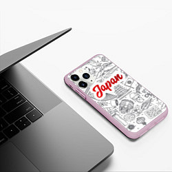 Чехол iPhone 11 Pro матовый Япония Z, цвет: 3D-розовый — фото 2