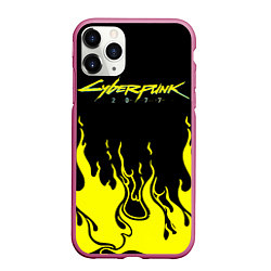 Чехол iPhone 11 Pro матовый CYBERPUNK 2077