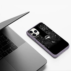 Чехол iPhone 11 Pro матовый Звездное путешествие, цвет: 3D-серый — фото 2