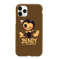 Чехол iPhone 11 Pro матовый Bendy And The Ink Machine, цвет: 3D-коричневый