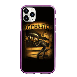 Чехол iPhone 11 Pro матовый Bendy And The Ink Machine, цвет: 3D-фиолетовый