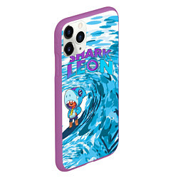 Чехол iPhone 11 Pro матовый Brawl STARS surfing, цвет: 3D-фиолетовый — фото 2