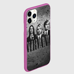 Чехол iPhone 11 Pro матовый Нирвана, цвет: 3D-фиолетовый — фото 2