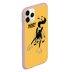 Чехол iPhone 11 Pro матовый Bendy And The Ink Machine, цвет: 3D-розовый — фото 2