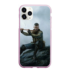 Чехол iPhone 11 Pro матовый Господин Зеркало, цвет: 3D-розовый