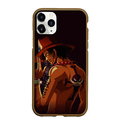 Чехол iPhone 11 Pro матовый One Piece Портгас Д Эйс