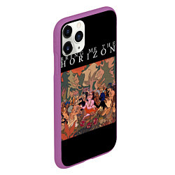 Чехол iPhone 11 Pro матовый BRING ME THE HORIZON, цвет: 3D-фиолетовый — фото 2