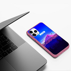 Чехол iPhone 11 Pro матовый HUSH, цвет: 3D-малиновый — фото 2